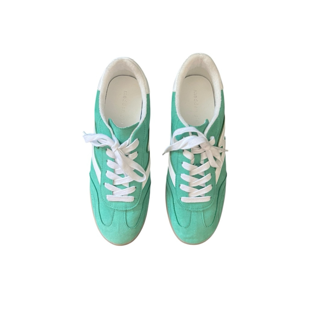 Women's Madden Girl Green & White Sneakers Size 10 - Picture 3 of 8